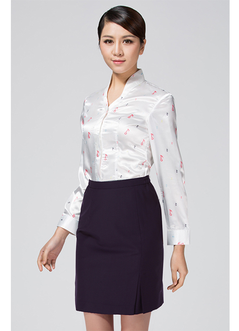 深航空姐制服女衬衫2016春秋新款立领长短袖
